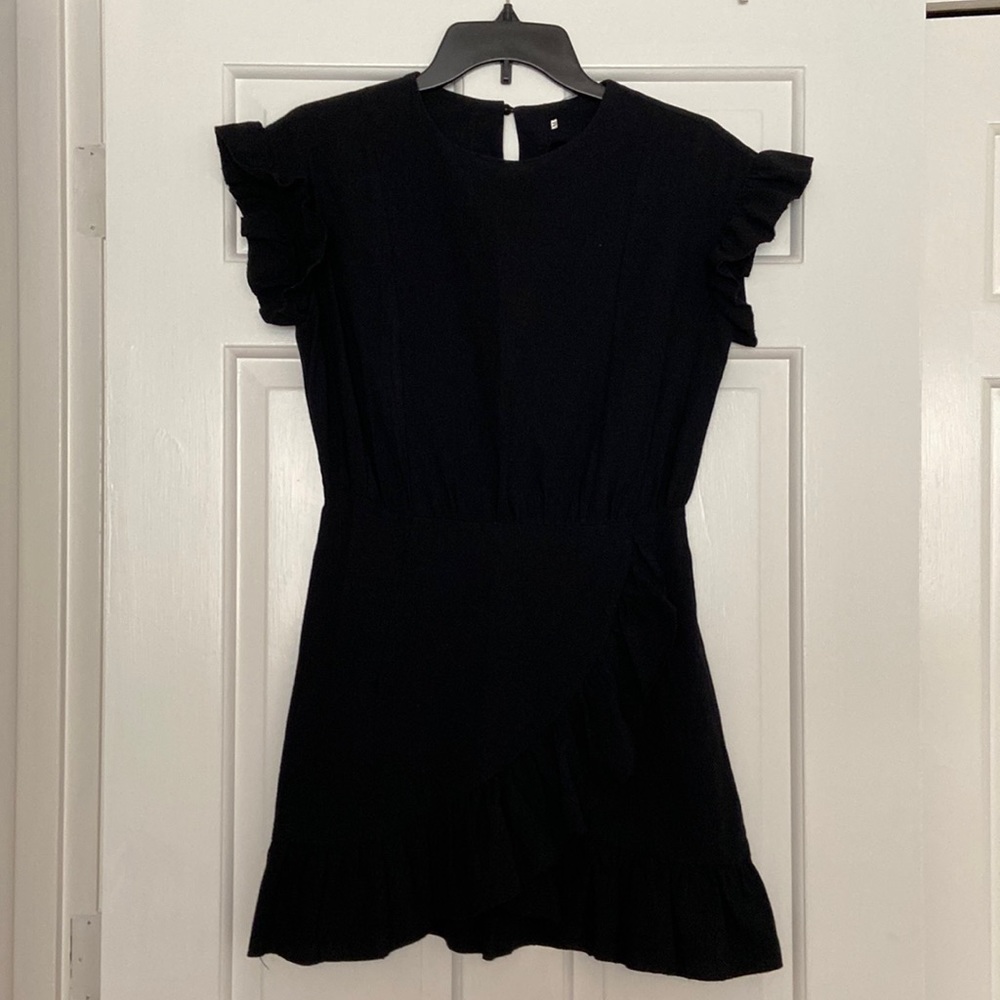 Black mini dress